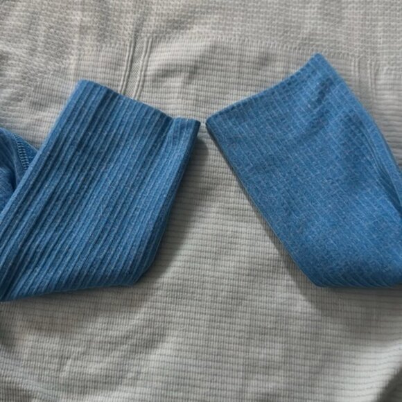 Lululemon Run Swiftly Tech Long Sleeve Aquamarine Beach Blanket Blue Size 4 - Picture 10 of 15